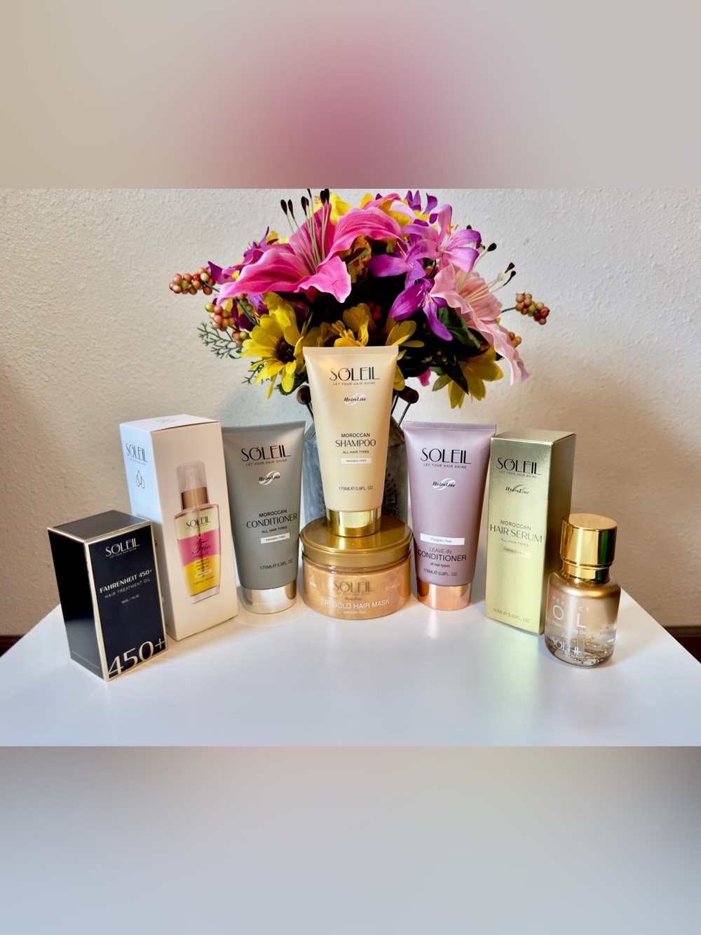 SOLEIL Professional Moroccan & 24K Hair Care Set